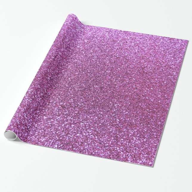Papel De Presente Brilho roxo Pastel (Desenrolado)