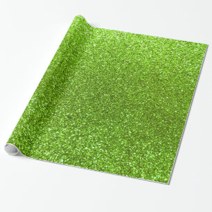 Papel De Presente Brilho verde neon