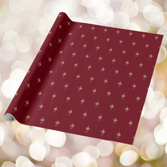 Papel De Presente Brincando De Um Papel De Moldagem De Elfo De Natal (Criador carregado)