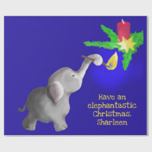 Brinquedo gigante de Natal personalizado elefante