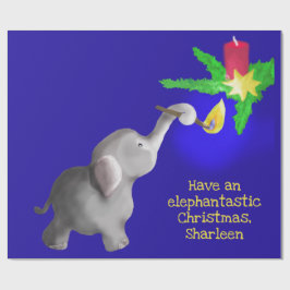 Papel De Presente Brinquedo gigante de Natal personalizado elefante