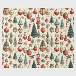 Papel De Presente Brinquedos de Natal Atemporais