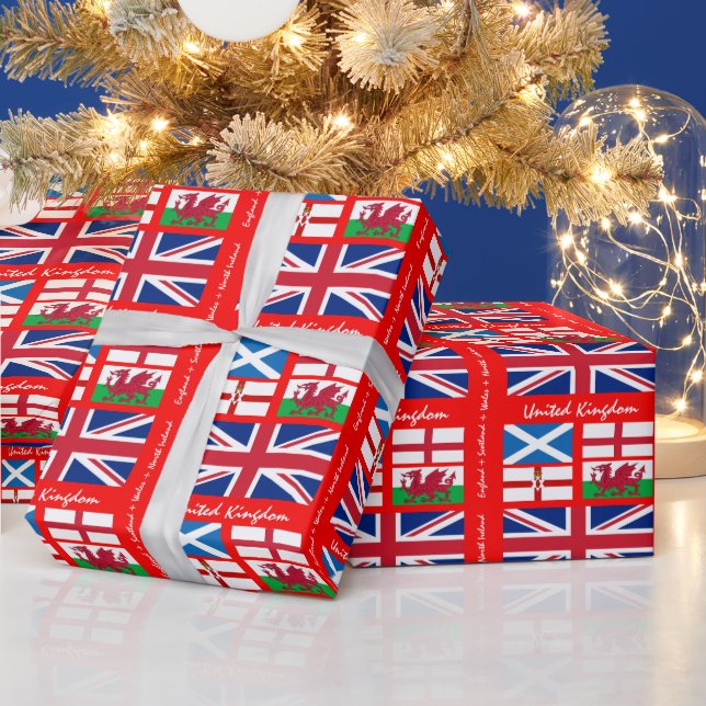 Papel De Presente British Flag, Union Jack & United Kingdom /sport  (Feriados)