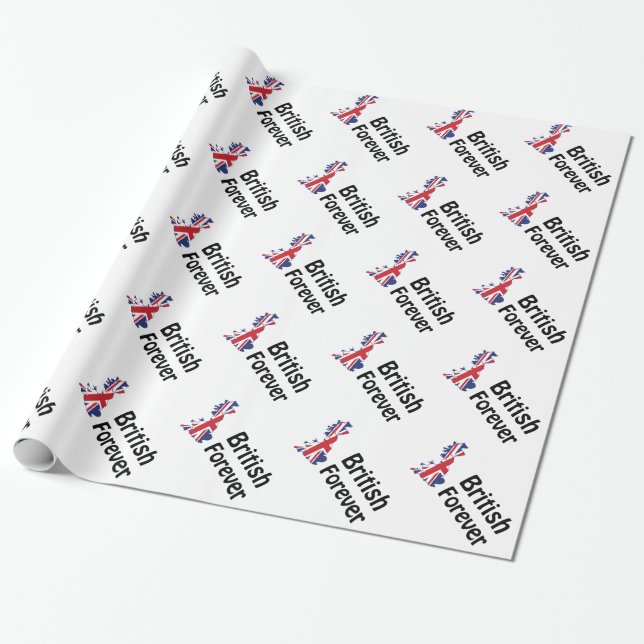 Papel De Presente British Forever (Desenrolado)