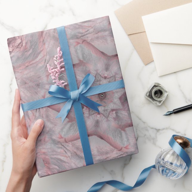 Papel De Presente Broche de Rosa Silenciada (Presentear)