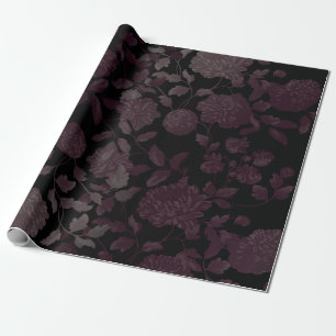 Papel De Presente Bronze preto-rosa moderno, com formato fotográfic