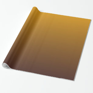 Papel De Presente Brown Dourado picante Ombre