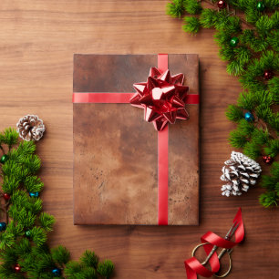 Papel De Presente Brown Ocidental Howdy Cowboy Brown