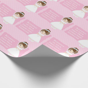 Papel De Presente Brunette Girl Personalizada