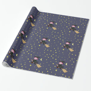 Papel De Presente Bruxa bonito