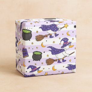 Papel De Presente Bruxa Caprichosa Pato & Feitiços Padrão Sem Costur