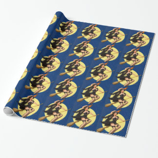 Papel De Presente Bruxa do Halloween Garota Pin Up
