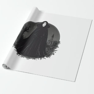 Papel De Presente Bruxa Gothic Salem à meia-noite