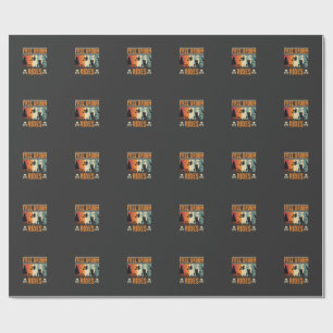 Papel De Presente Bruxas de Gatos de Halloween de Voo Livre