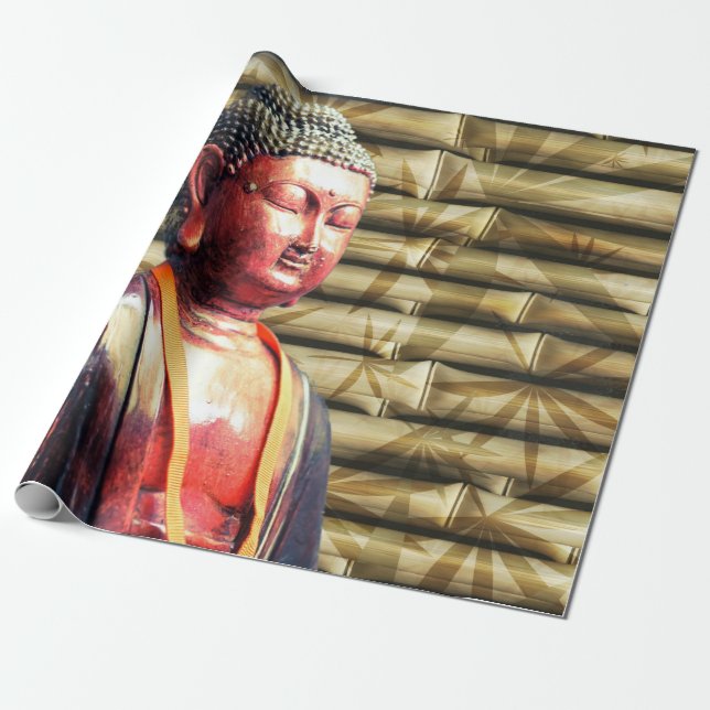 Papel De Presente Buda da Ásia (Desenrolado)
