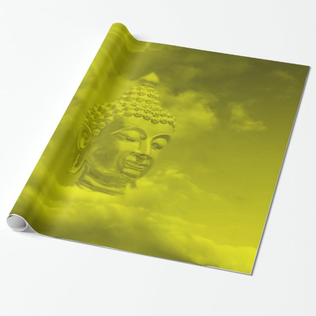 Papel De Presente buda em ouro (Desenrolado)