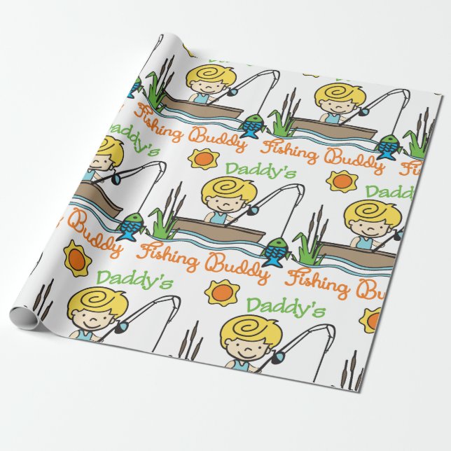 Papel De Presente Buddy de Pesca (Desenrolado)