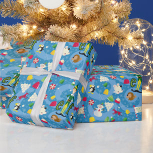 Papel De Presente Budy, o padrão do desenho do Elf