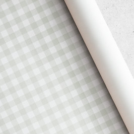 Papel De Presente Búfala Xadrez Suave Sage Fruta Primeiro Aniversári