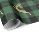 Papel De Presente Buffalo Xadrez Lomberjack Dourado Reindeer Madeira<br><div class="desc">Envolva seus presentes com uma reviravolta de natureza selvagem e um toque de ouro com o "Buffalo Xadrez Lumberjack Dourado Reindeer Green Wrapping Paper" do FlorenceK Studio, os maestros do Milanês de design único e chic. Este papel de embrulho não é apenas sobre cobrir um presente; é sobre envolvê-lo em...</div>