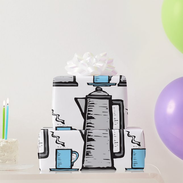 Papel De Presente Bule E Taça (Criador carregado)