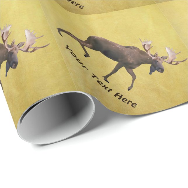 Papel De Presente Bull Moose (Ponta do rolo)