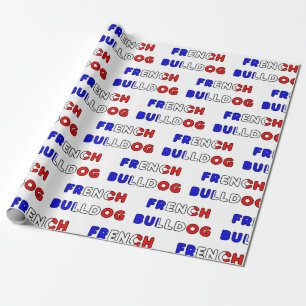 Papel De Presente bulldog francês flg no nome