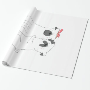 Papel De Presente Bulldog  Presente de Sobrecarga de Cão