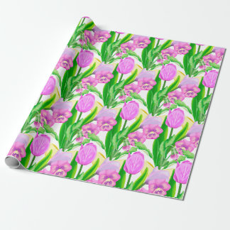 Papel De Presente Bunch of Spring Flowers