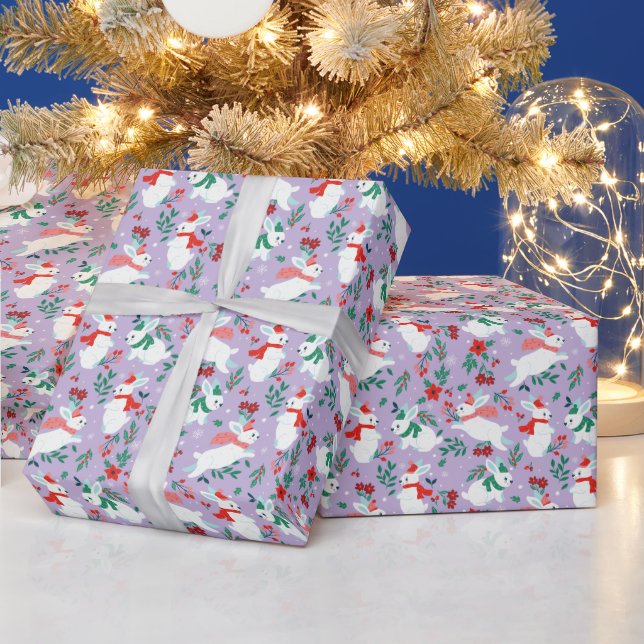 Papel De Presente Bunnies de Natal (Feriados)