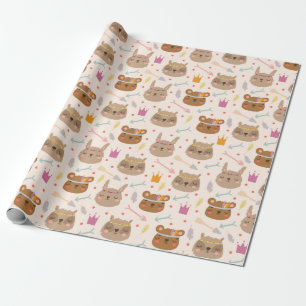 Papel De Presente Bunnies e Ursos