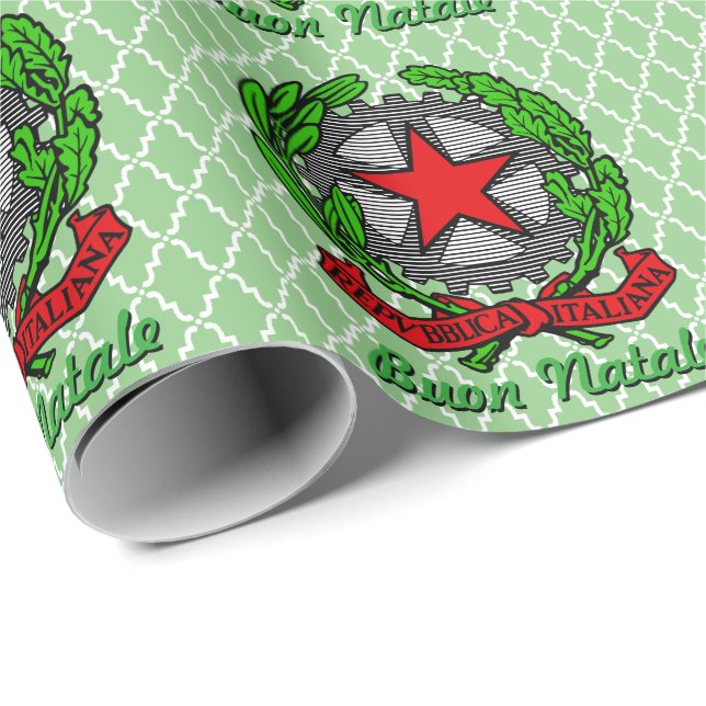Papel De Presente Buon Natale Natal (Ponta do rolo)