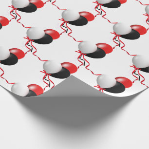 Papel De Presente buquê de balões de aniversário em branco