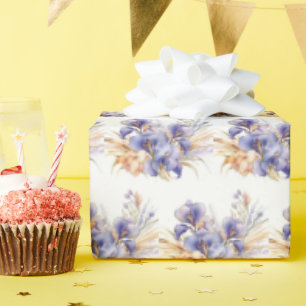 Papel De Presente Buquê de íris Puro de Aquarela