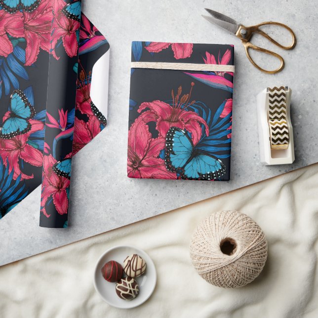 Papel De Presente Buquê tropical (Artesanato)