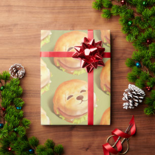 Papel De Presente Burger de Cachorro Sorri