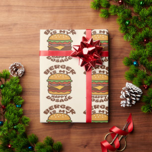 Papel De Presente Burger é minha feliz citação de vintage