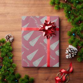 Papel De Presente Burgundy Felry Christmas Tartan