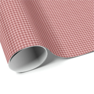 Papel De Presente Burgundy Gingham-GIFT WRAPPING PAPEL