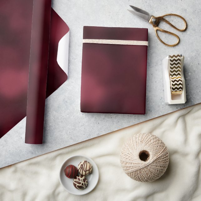 Papel De Presente burgundy ombre abstrato (Artesanato)