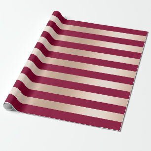 Papel De Presente Burgundy pintinho de ouro Elegante e moderno, list