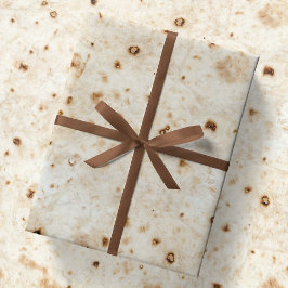 Papel De Presente Burrito Blanket Flour Tortilla Taco Comida Rápida