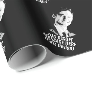 Papel De Presente Busto Personalizado de Jon Ossoff