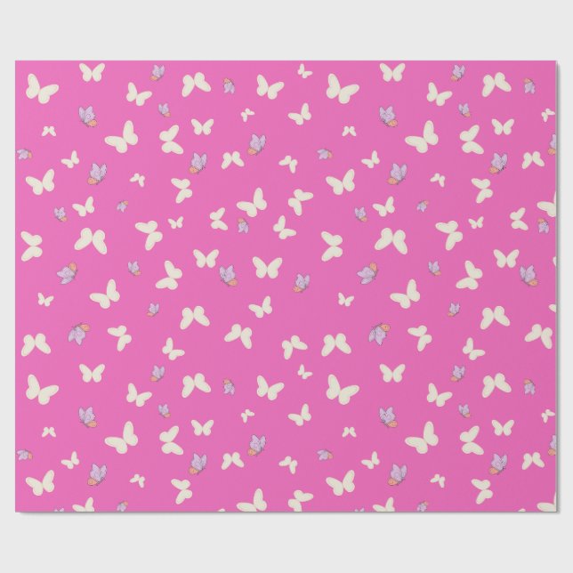 Papel De Presente Butterfly Wrapping Paper (Aberto)