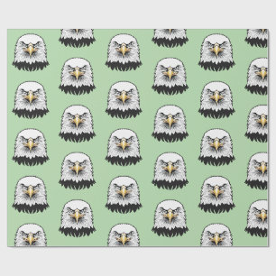 Papel De Presente Cabeça de águia americana
