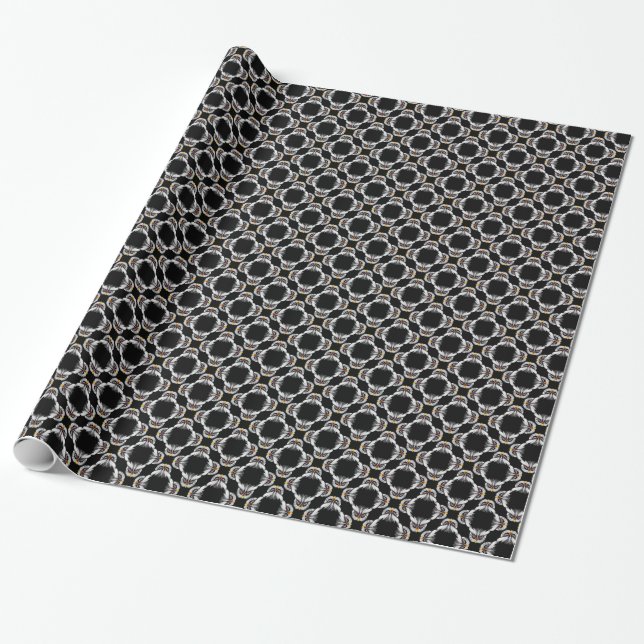 Papel De Presente Cabeça de coruja (Desenrolado)