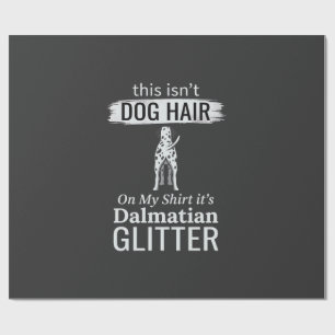 Papel De Presente Cabelo de Cachorro Dálmata Brilho Pet Divertido