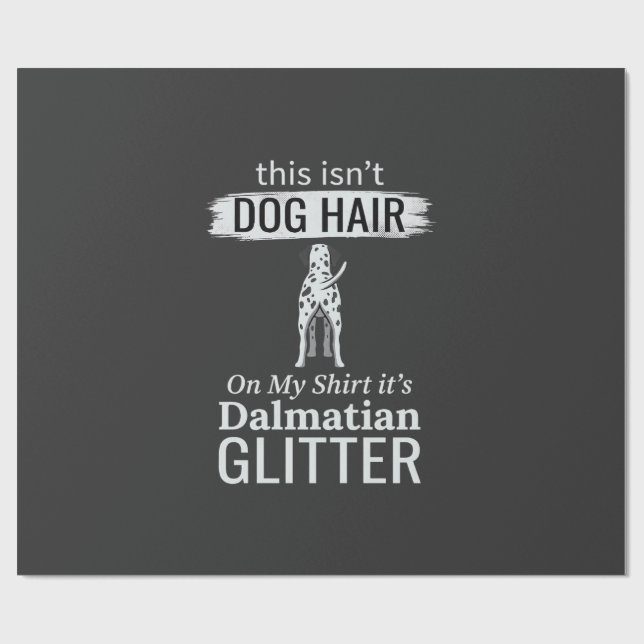 Papel De Presente Cabelo de Cachorro Dálmata Brilho Pet Divertido (Aberto)