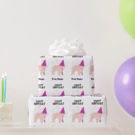 Papel De Presente Caça-porcos - Animais em Nome da Festa de aniversá