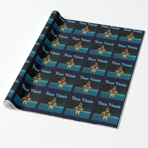 Papel De Presente Caçador Inuit Fractal - Buon Natale